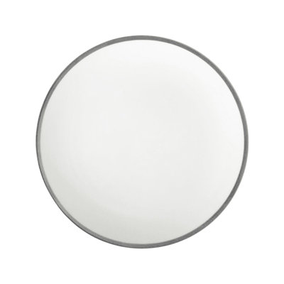 Platinum Edge Bone China Dinner Plate