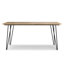 Table de salle à manger en bois de manguier massif Hunter, style industriel-1791639677-1782257448