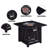 Fire Pit Table, 32-Inch Square 50,000 BTU Auto-Ignition Propane Gas Firepit With Waterproof Cover
