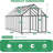 16X6 FT Walk-In Polycarbonate Greenhouse With Aluminum Frame, Lockable Door & Ventilation Window, Green House For Outdoors-127314898