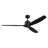 Calyx 3 Blade 60 Inch Indoor Ceiling Fan in Matte Black with Solid Wood Matte Black Blades-126503916