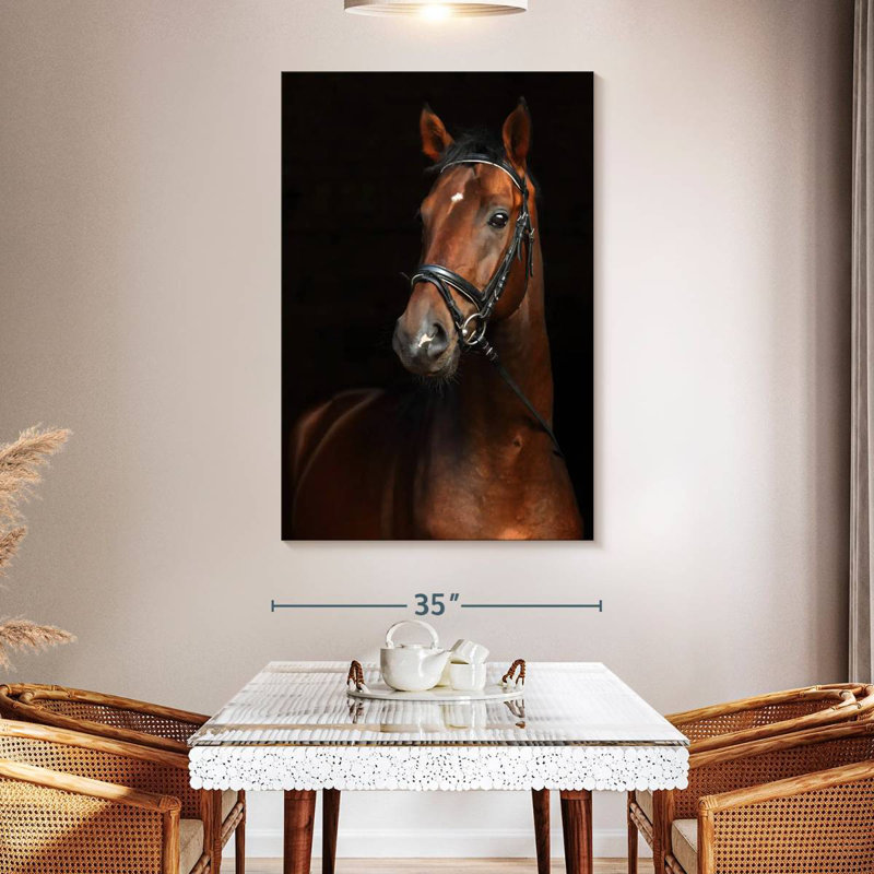 Brampt Bay Horse, 51" H x 34" W