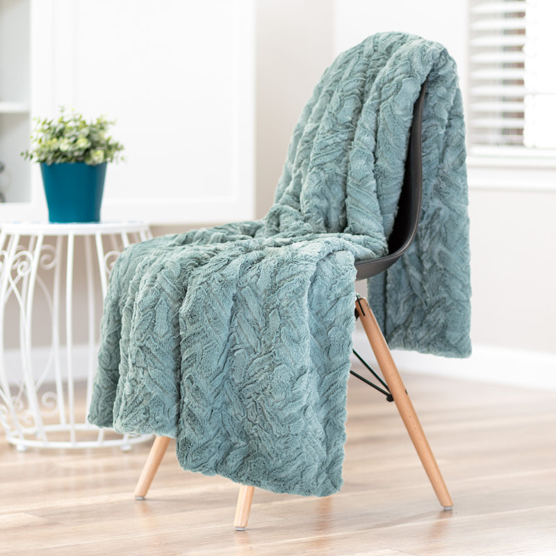 Couverture , Brun clair turquoise