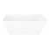 Baxter 53" Acrylic Soaking Freestanding Tub with Integrated Drain and Overflow and Foam Insulation