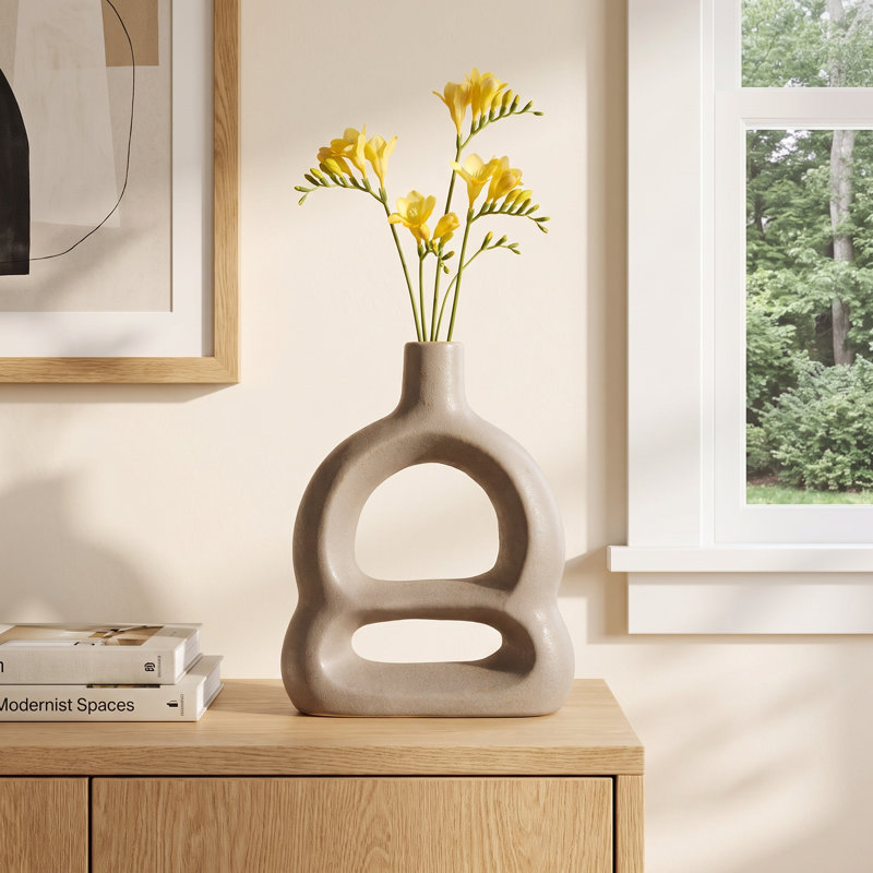 Decorative Stoneware Sculptural Vase