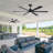 66 Inch Smart Ceiling Fan With Light | Remote & Voice Control For Alexa And Google | Reversible Dc Motor | 6 Speeds | Dimmable Light With 3 Color Temperatures | Indoor / Covered Outdoor Use-1109498871