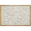 Motif de blocs de pierre blanche, reproduction d'art sur toile encadrée dans la chambre principale-118585842-118585841