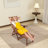 Folding Reclining Chair With Adjustable Backrest Solid Wood Lounge Chair Portable Chair For Outdoor Garden, Terrace, Patio, Beach