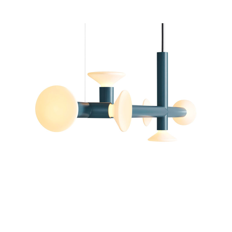 Ultra 6 - Light Chandelier, Space Blue