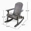 Chaise à bascule Malibu Adirondack