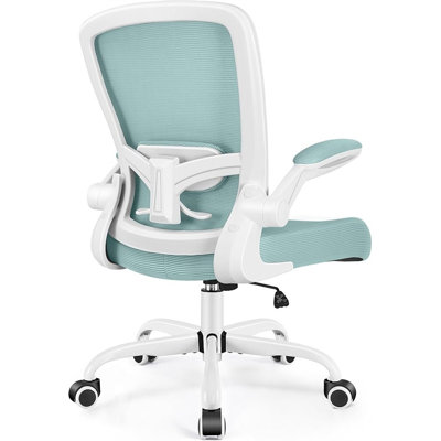 Chaise de bureau FelixKing, chaise de bureau ergonomique en maille respirante avec dossier lombaire réglable à haut dossier, accoudoirs rabattables, chaise de bureau pivotante et confortable pour bureau à domicile