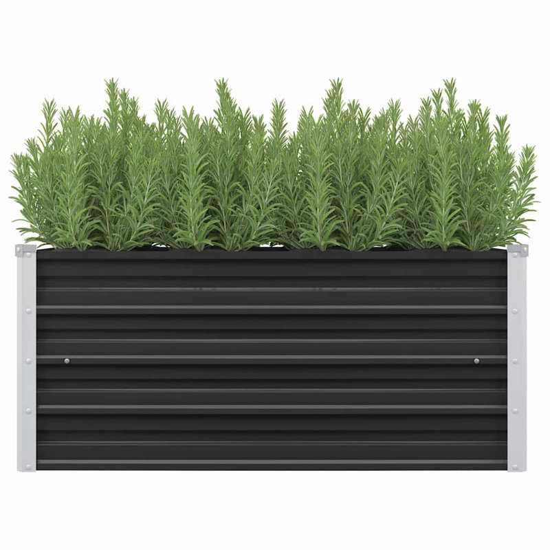 Alissa Planter Box, Anthracite, 45 cm H x 100 cm W x 40 cm D