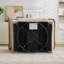 Canapé d'appoint rembourré 360 ° en chenille avec coussin décoratif-1650004002