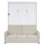 Lit escamotable double pleine grandeur avec coussin