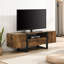 Industrial Rustic TV Stands and Entertainment Units with  Cabinet, Open Shelf & Drawer