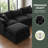 105" Modular L-Shape Sectional with Ottoman, Soft Chenille Fabric, 3-Seat-1438868636