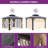 Polyethylene Double Roof with Aluminum Frame Patio Gazebo-98796514
