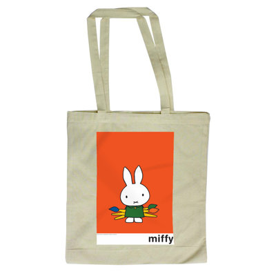 Miffy Holding Paintbrushes Tote Bag
