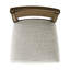 Chaise d'appoint brune, paquet de 2