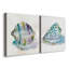 Malecon Shell III - ensemble de 2 reproductions d'art sur toile tendue-631576343-580637266-580637273
