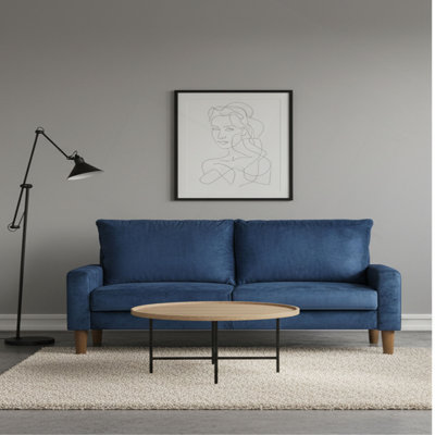 Causeuse rembourrée en velours de style moderne et minimaliste, canapé compact à 2 places à ressorts hélicoïdaux pour salon