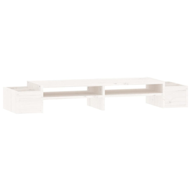 Jarade Wood Monitor Stand, White