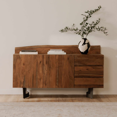 Burnell Solid Acacia Wood Sideboard
