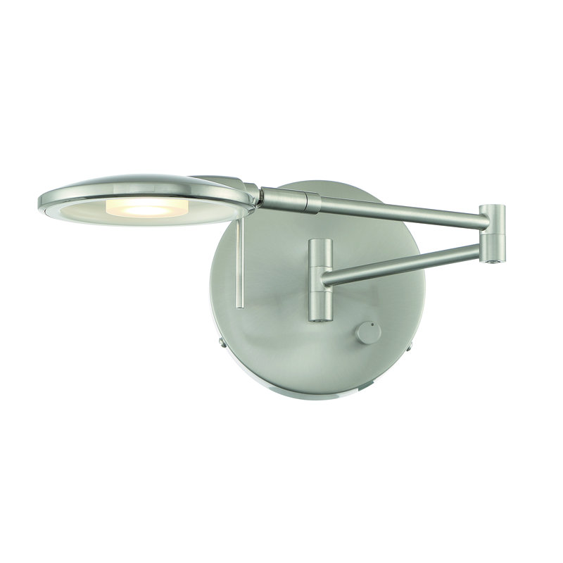 Millsap LED Swing Arm Sconce, Satin Nickel
