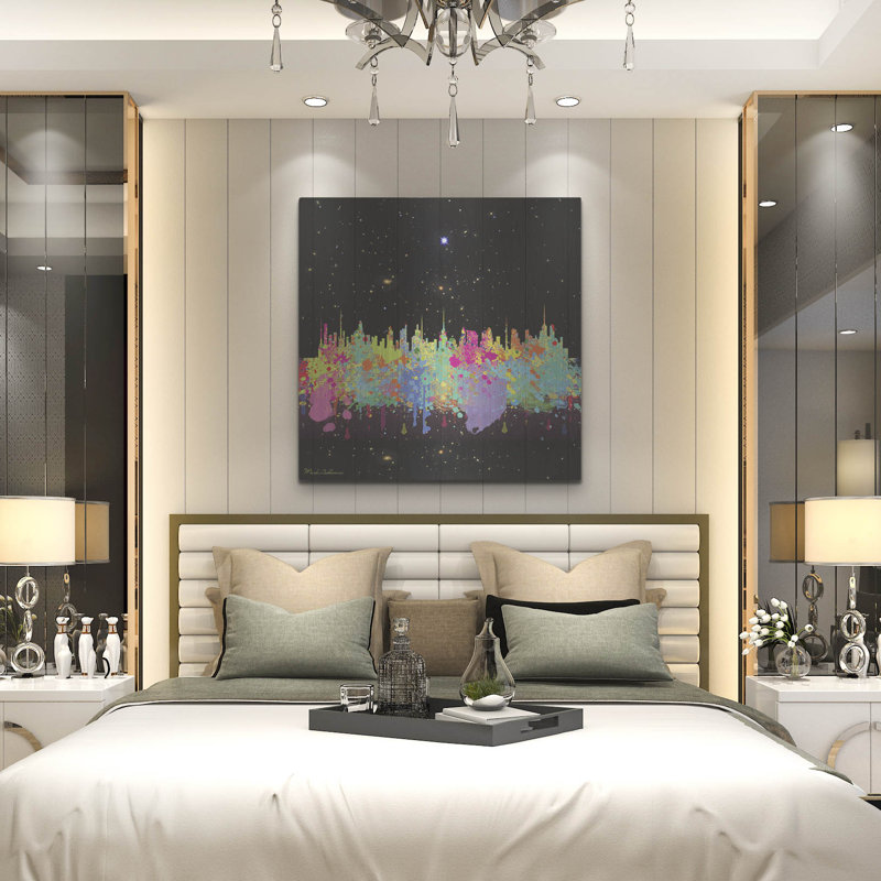 Art mural en métal Lark Manor ™ «Abstrace C T» par Mark Ashkenazi, H 36 po x l 36 po