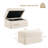 30.3'' W Skirted Upholstered Storage Ottoman-523227021