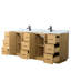 Ensemble de meuble-lavabo double autoportant 84 po avec plateau en marbre Elan TK-108351858-108351859