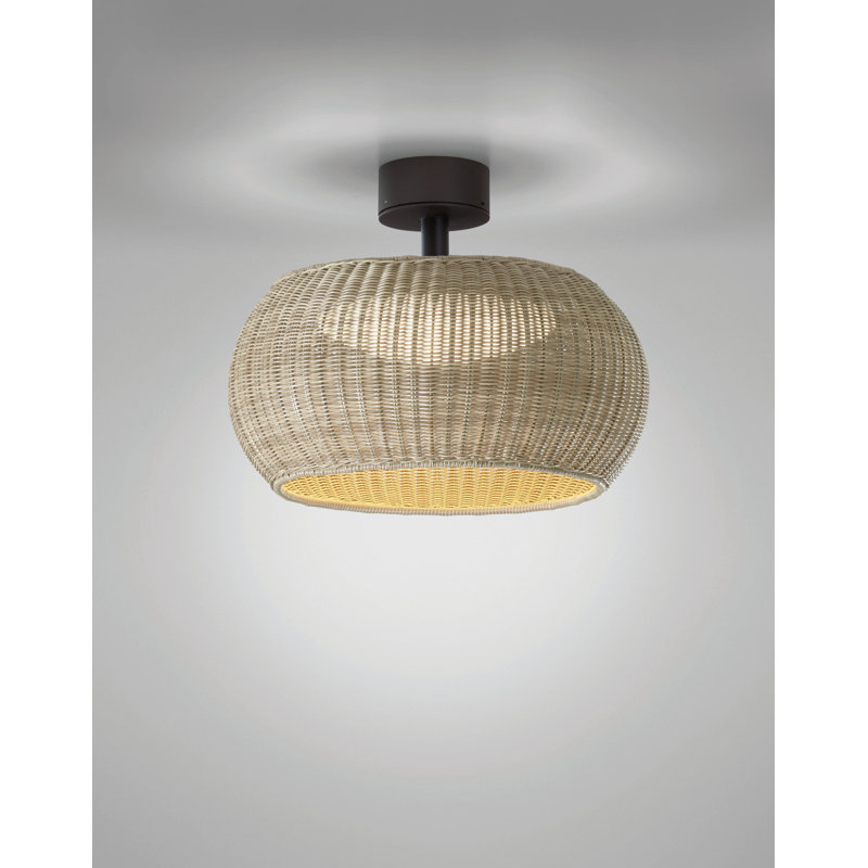 Perris 1 - Light LED Semi Flush Mount, Light Beige