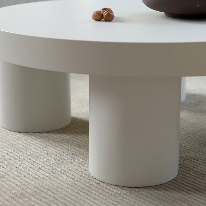 Cream style creative round coffee table