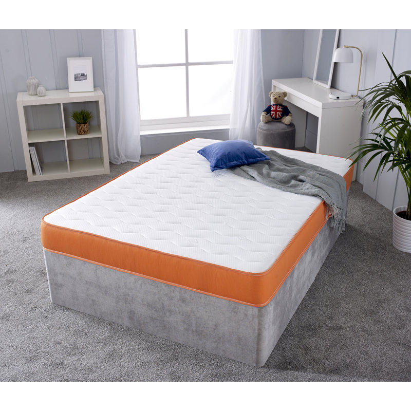 Bolduc Starlights Orange Memory Spring  Open Coil Mattress, Kingsize (5')