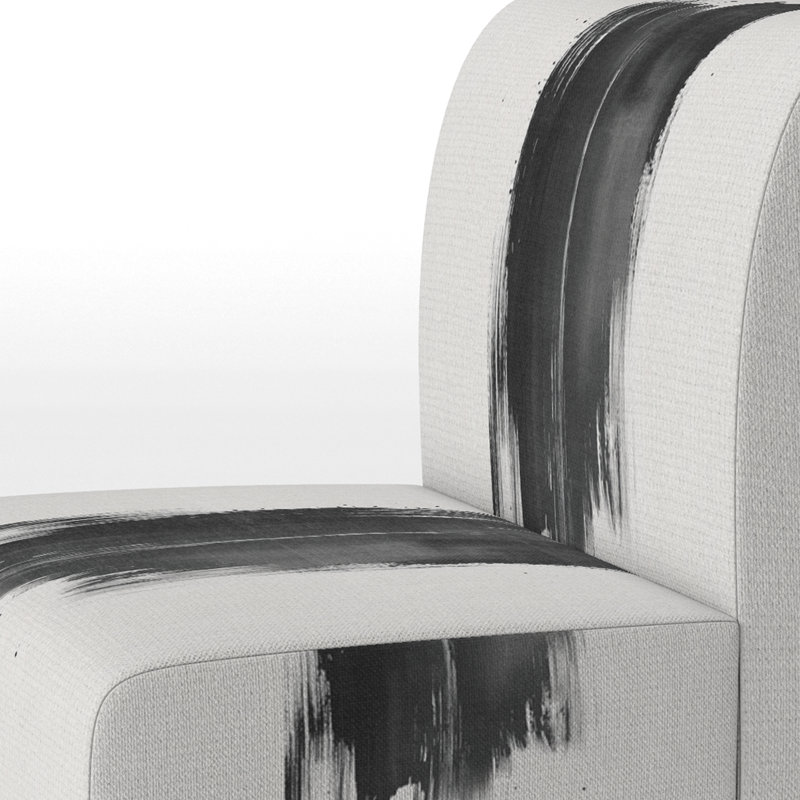 Fauteuil de chambre Abstract, Pantoufle sans accoudoirs