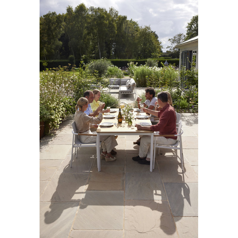 Around Dining Table, 29" H x 61" W x 39" D, Forge Gray