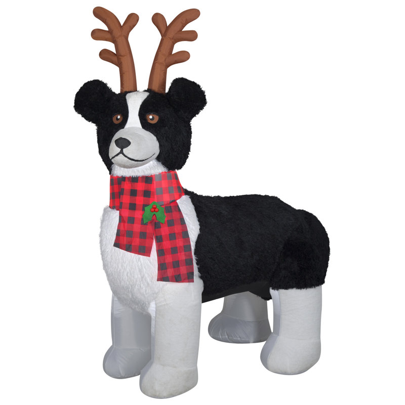 Christmas Inflatable Border Collie