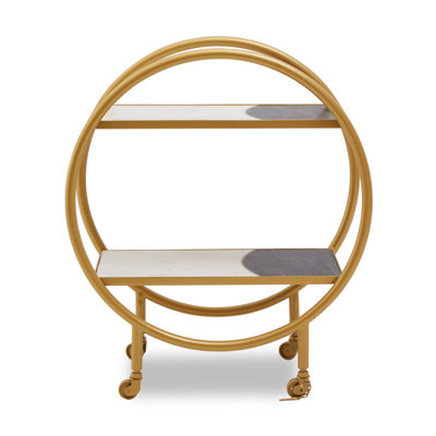 Ina Stainless Steel Bar Cart