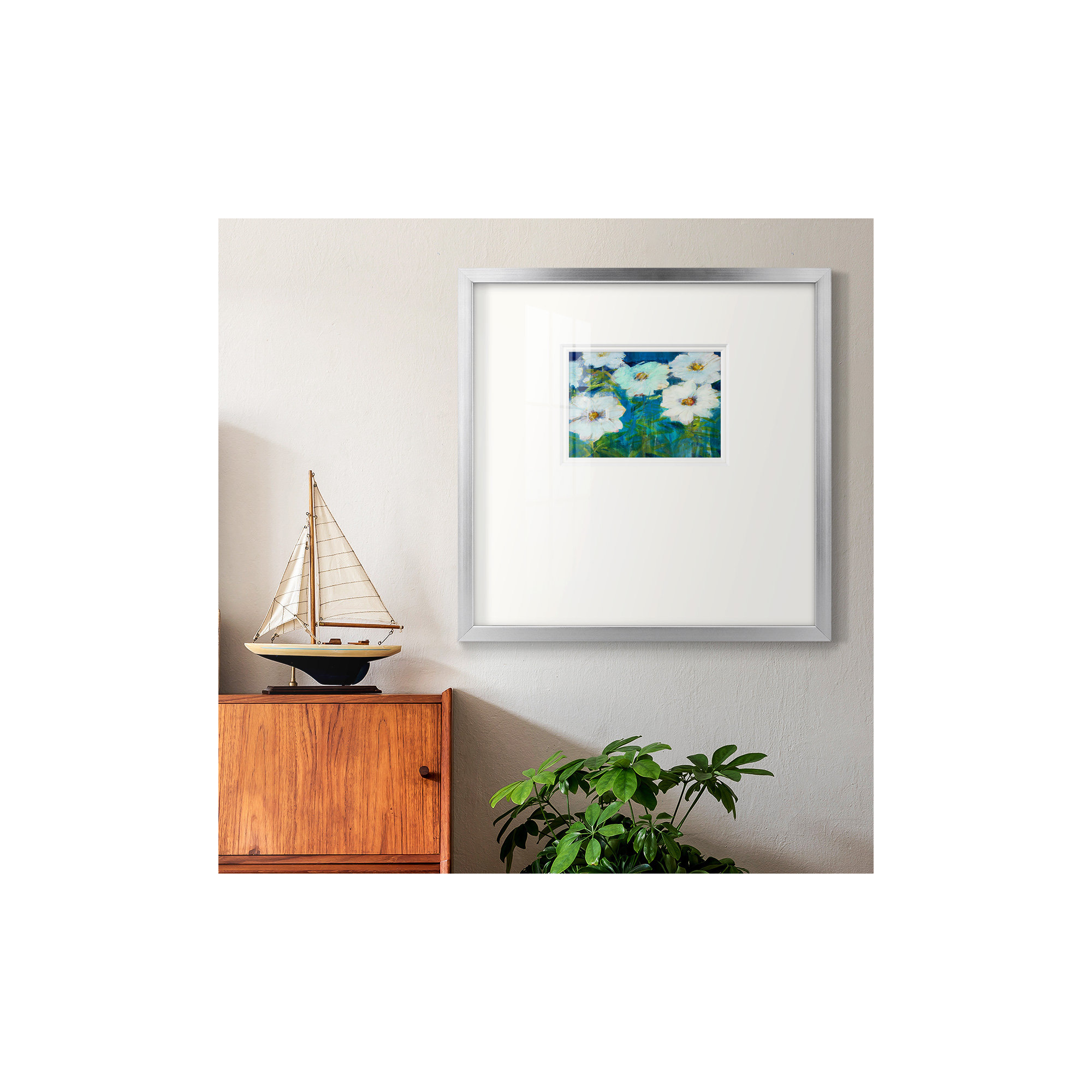 Field Day, 17" H x 17" W x 1.25" D, Silver Framed