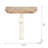 Distressed Wooden Wall Shelf With Corbel Design