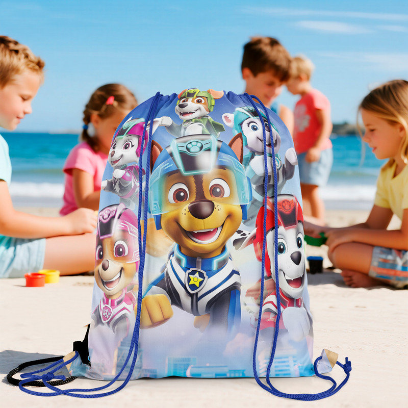 Paw Patrol Candy Party Bags, 12Pcs Paw Patrol Drawstring Bag for Paw Patrol Birthday Party Decorations Set