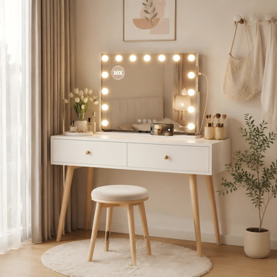 Denas Rectangle Mirror with Hooks
