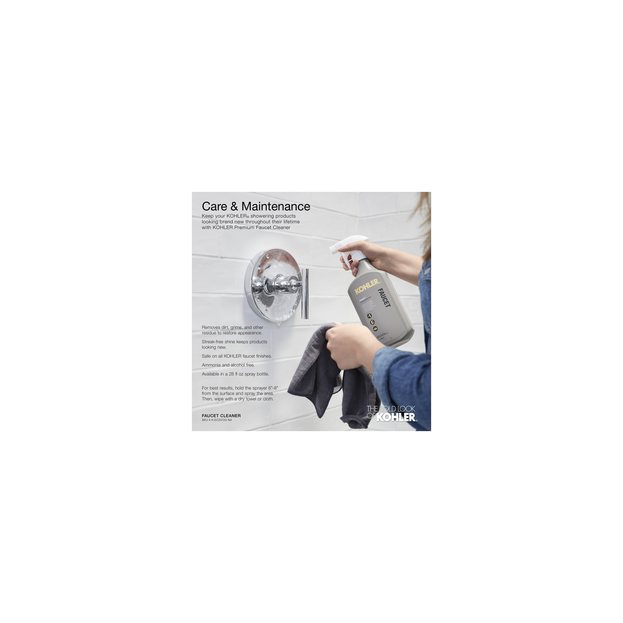 Kohler Purist Performance Showering Kit, 1.75 GPM Multifunction Showerhead and Handshower Package, Three Spray Settings