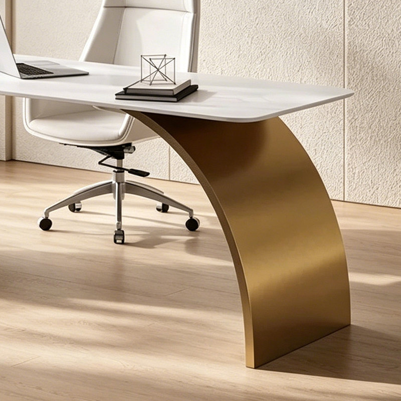 Balfor, Blanc / Doré, H 29,53 po x l 70,87 po x P 27,56 po
