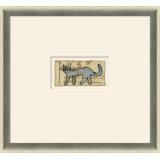Blue Cat - Sm. Mennonite Ledger Drawing Print by Soicher Marin Archives