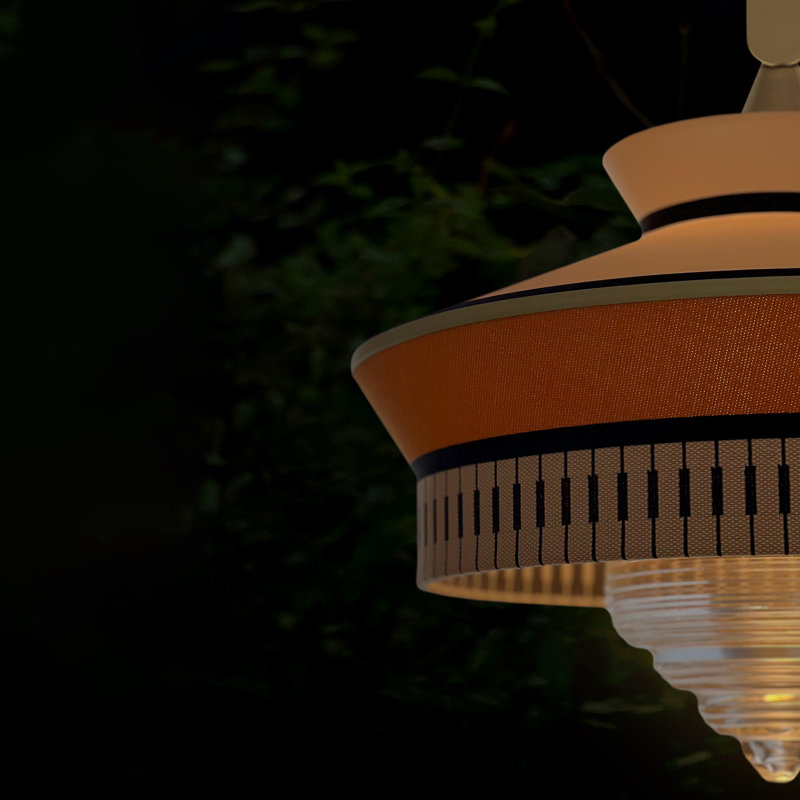 Calypso Martinique 1-Light Hanging Lantern, Yellow