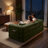 78.8'' Corduroy Convertible Sofa Bed Upholstered Sleeper Sofa with Armrest and Pillow-1147780584