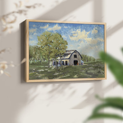 Autumn Barn V30 -Framed Print - Restickable
