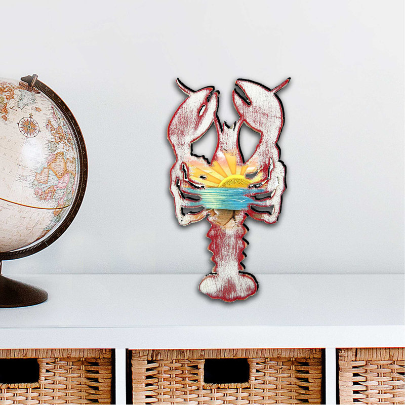 Décoration murale rustique homard
