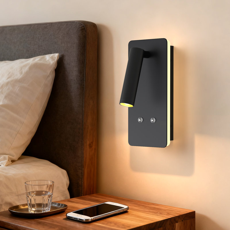 7.9'' Rechargeable 1 - Light Wall Sconce Lights With Remote Control Bedside Night Light Reading Lamp